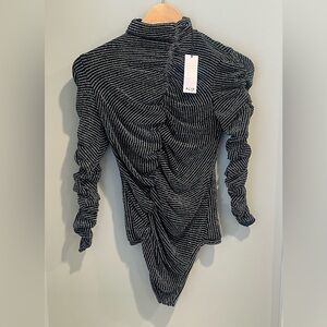 ALIX NYC Ruched Bodysuit-Size Small‎ New with Tags